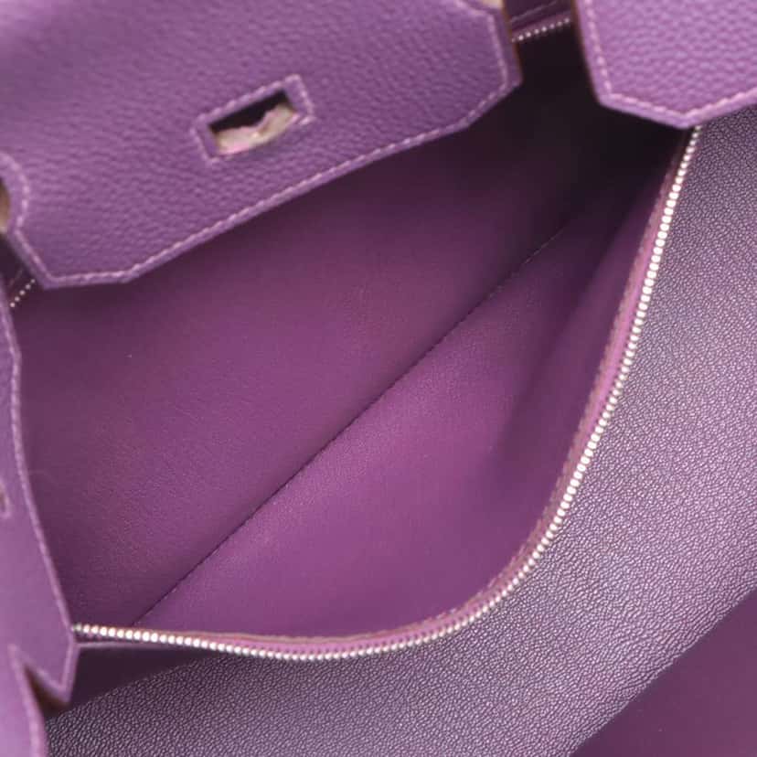 Hermès Togo Birkin Retourne 35 Purple Leather Good condition - Model View