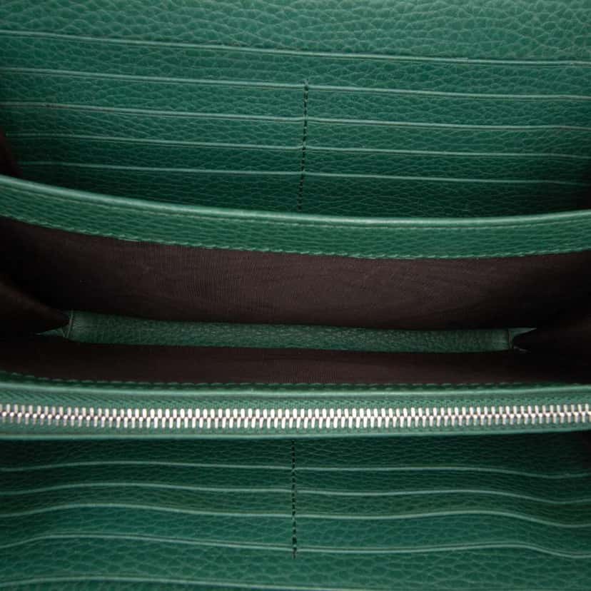 Gucci Leather Dionysus Wallet on Chain Green Leather Good condition - Model View