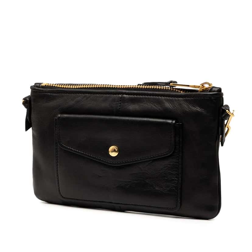 Miu Miu Matelasse Leather Satchel Black Leather Good condition - Back View