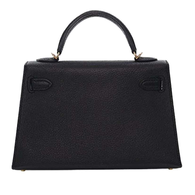 Hermès Mini Chevre Kelly II Sellier 20 Black Leather Good condition - Model View