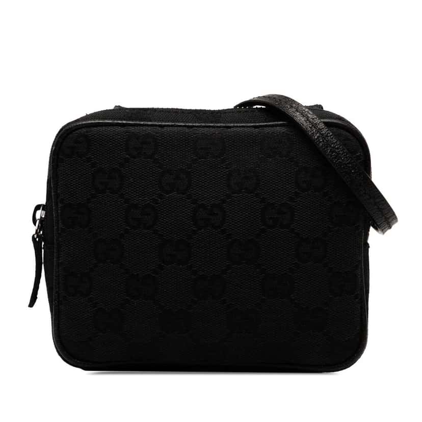 Gucci GG Canvas Crossbody Black Canvas Very good condition - Front View