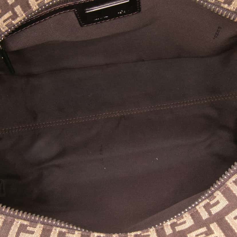 Fendi Zucchino Canvas Handbag Brown Canvas Good condition - Model View