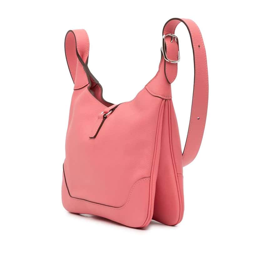 Hermès Evercolor Trim Duo 24 Pink Leather Good condition - Back View