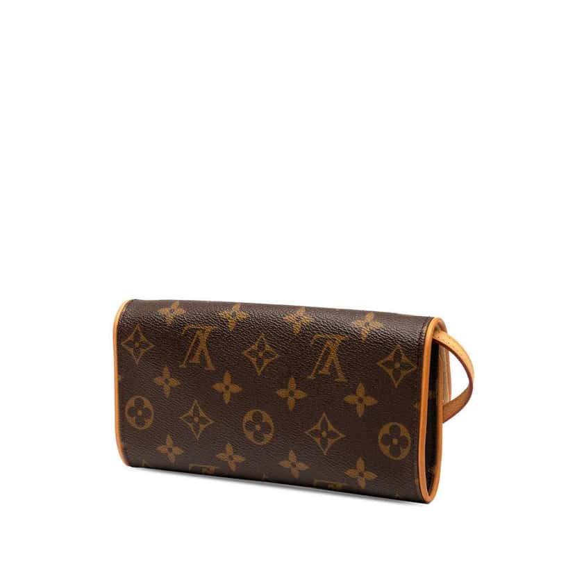 Louis Vuitton Monogram Pochette Twin PM Brown Very good condition - Back View