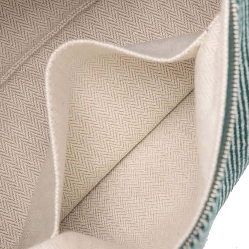 Hermès Small Wool Bride A Brac H Natte Case Green Wool Good condition - Inside View