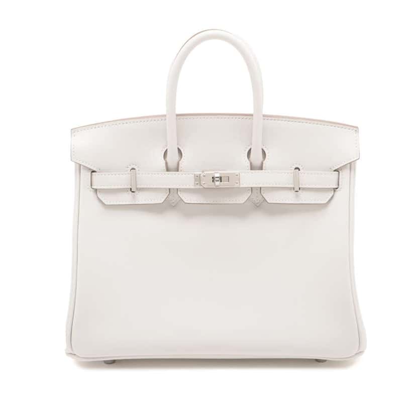 Hermès Swift Birkin Retourne 25 Grey Leather Very good condition - Front View