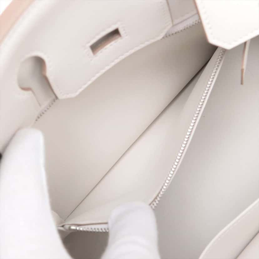 Hermès Swift Birkin Retourne 25 Grey Leather Very good condition - Box View