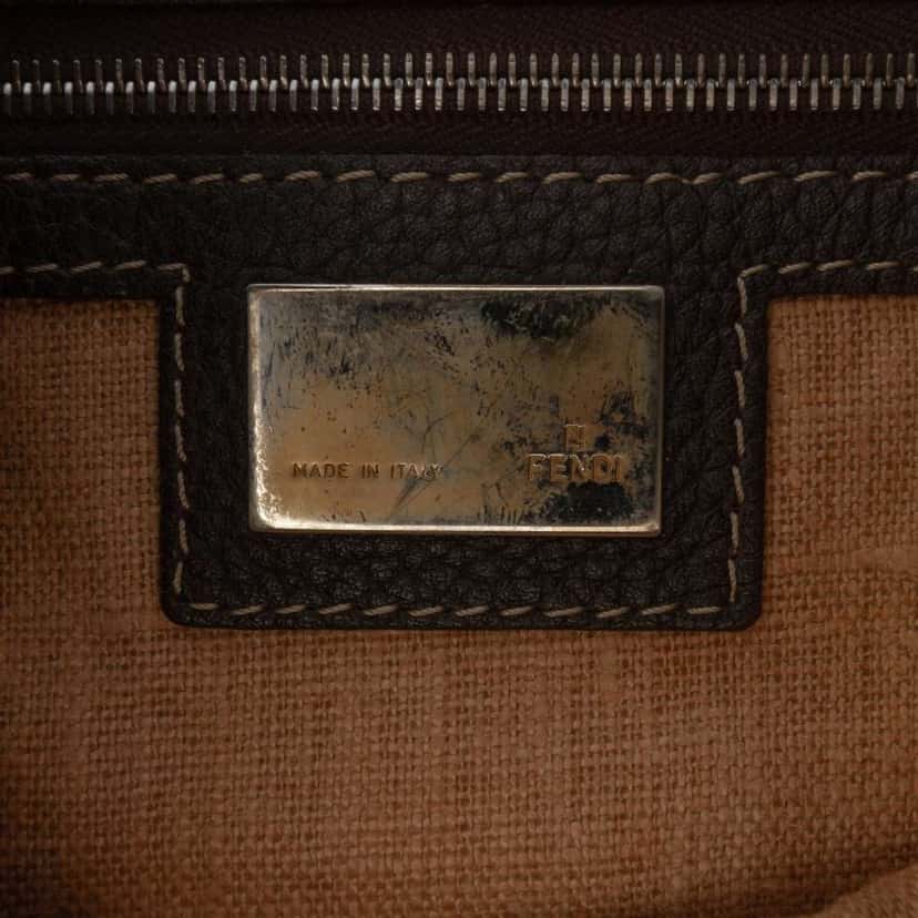 Fendi Zucca Canvas Selleria Crossbody Brown Canvas Good condition - Box View