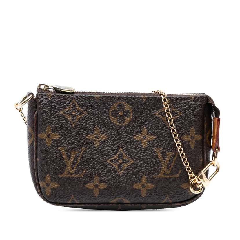 Louis Vuitton Monogram Mini Pochette Accessoires Brown Good condition - Front View