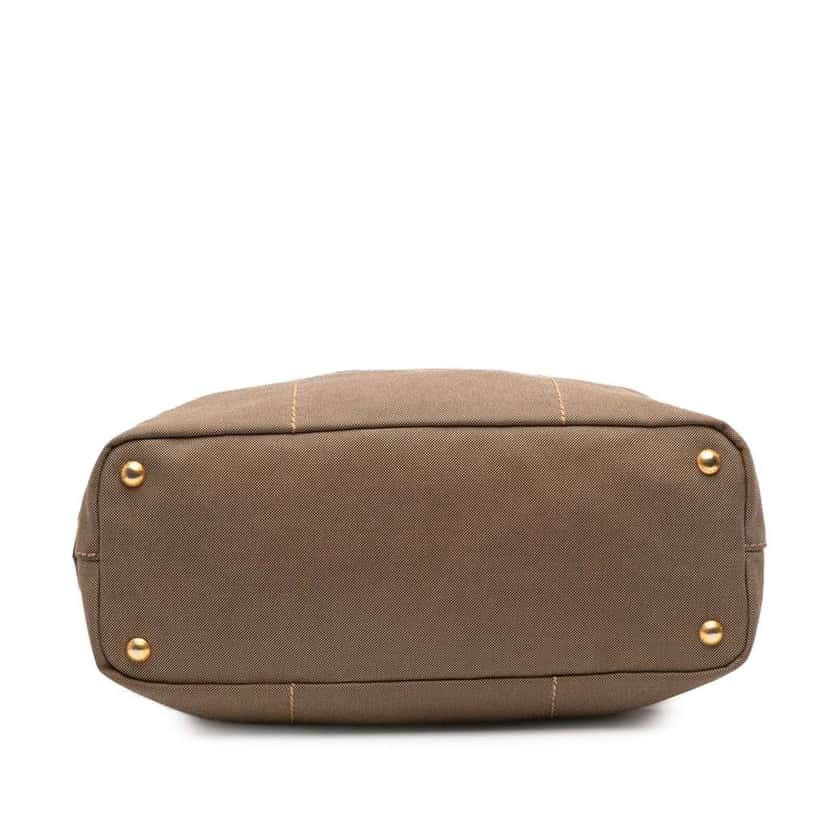 Prada Canvas Canapa Logo Tote Brown Canvas Good condition - Inside View