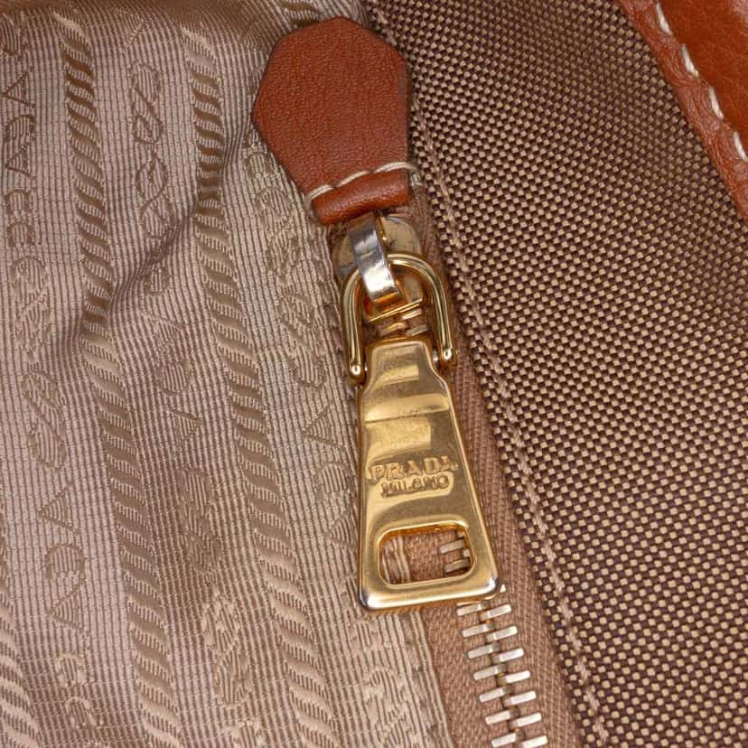 Prada Canvas Canapa Logo Tote Brown Canvas Good condition - Box View