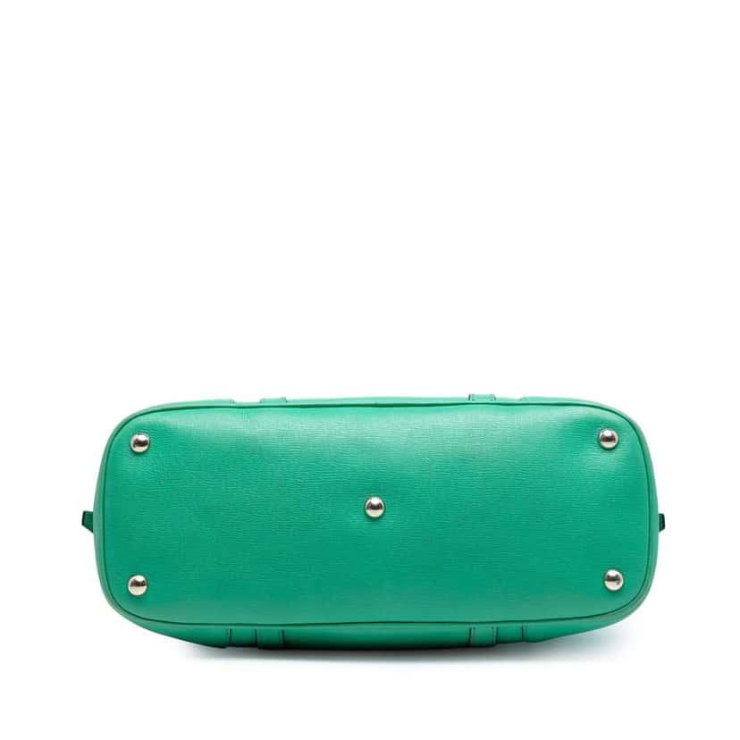 Gucci Small Leather Nice Dome Satchel Green Leather Very good condition - Inside View