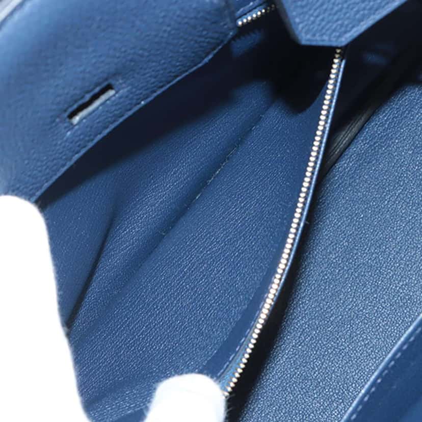 Hermès Togo Birkin Retourne 30 Blue Leather Good condition - Box View