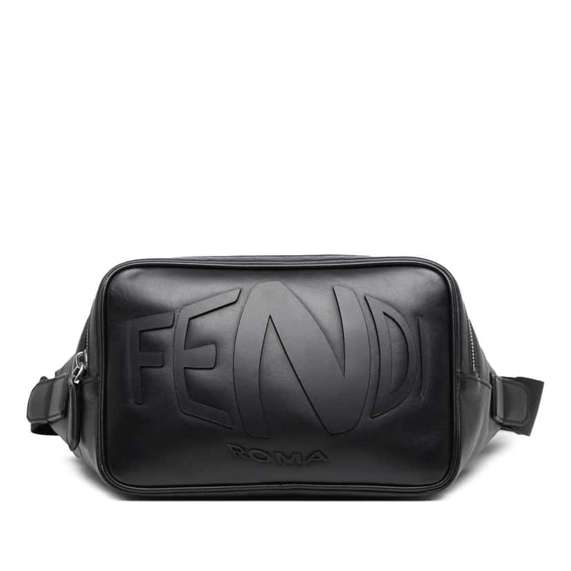 Fendi Sarah Coleman Leather Fisheye Belt Bag Black Leather Very good condition - Inside View
