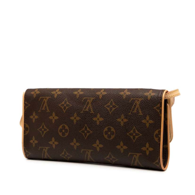 Louis Vuitton Monogram Pochette Twin GM Brown Very good condition - Back View