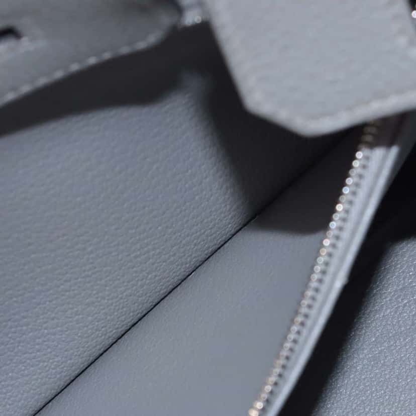 Hermès Togo Birkin Retourne 25 Grey Leather Good condition - Box View