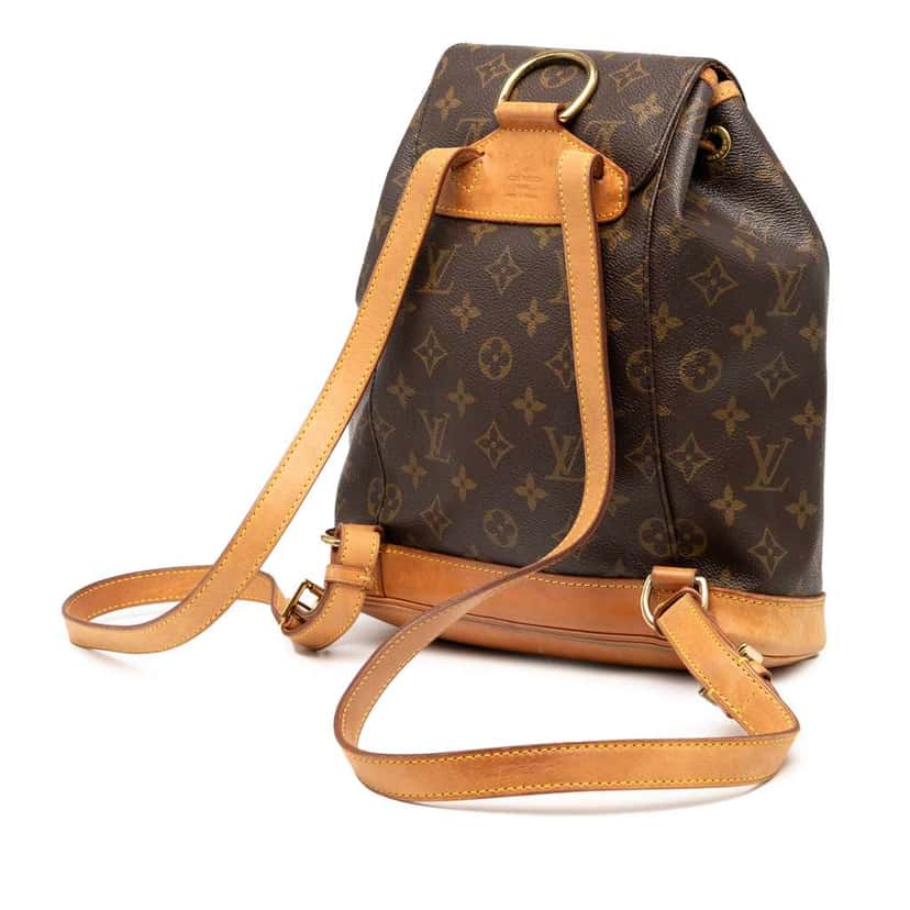 Louis Vuitton Monogram Montsouris PM Brown Very good condition - Back View