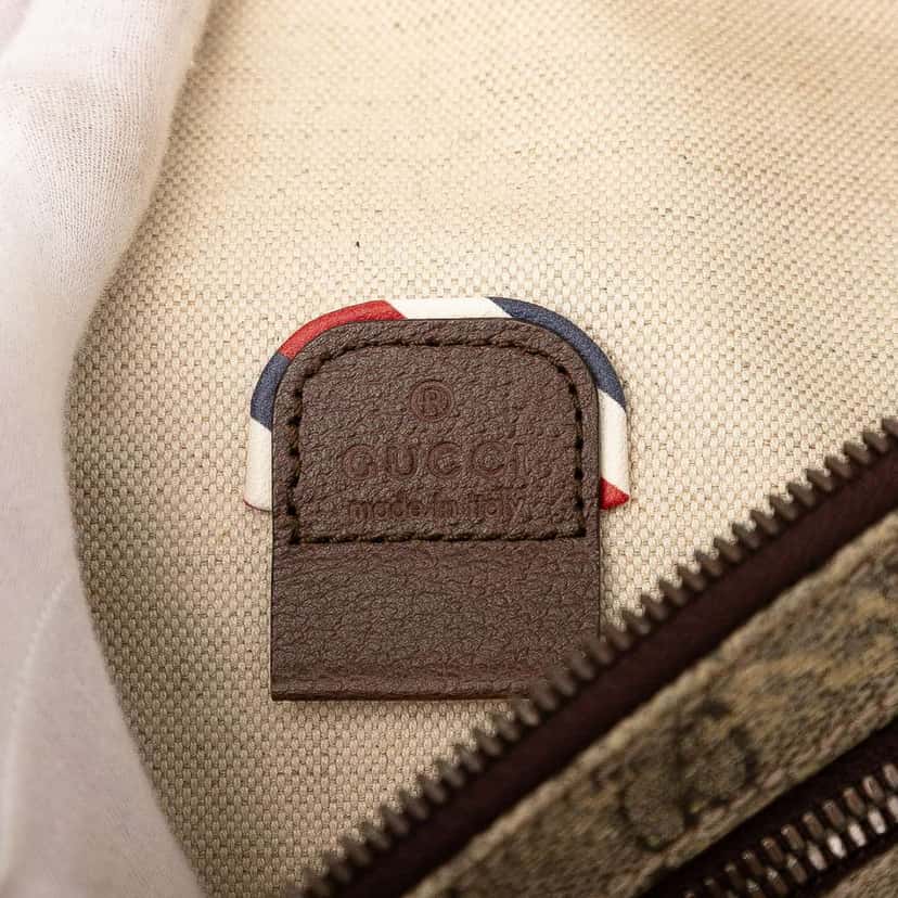 Gucci GG Supreme Courrier Belt Bag Brown Canvas Good condition - Box View