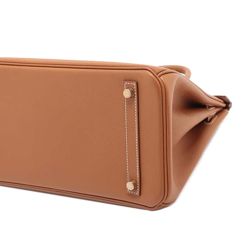 Hermès Epsom Birkin Retourne 30 Brown Leather Good condition - Inside View