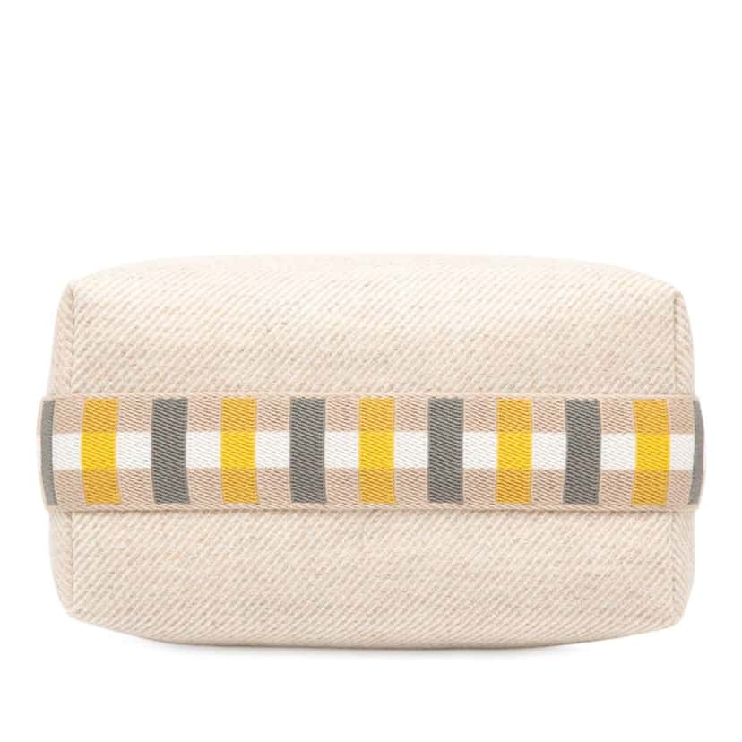 Hermès Small Wool Bride A Brac Au Carre Case Brown Wool Good condition - Inside View