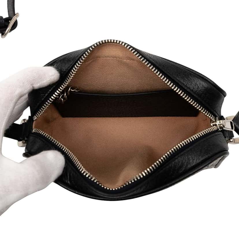 Gucci Mini GG Supreme Ophidia Crossbody Grey Canvas Good condition - Model View