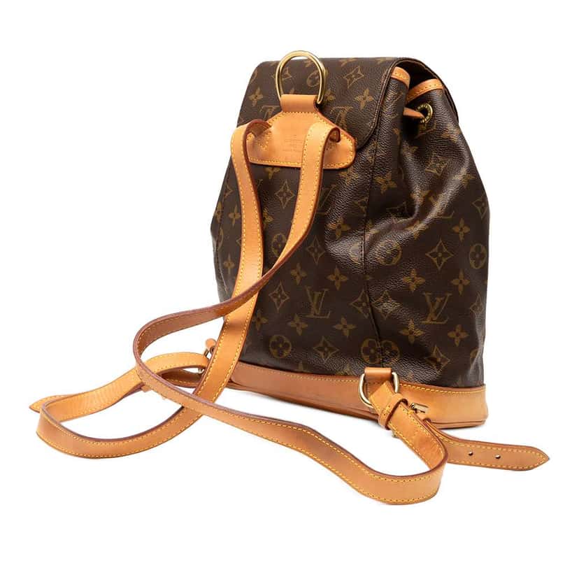 Louis Vuitton Monogram Montsouris PM Brown Good condition - Back View