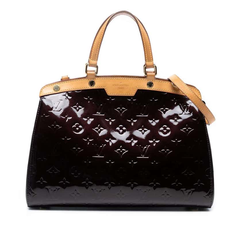Louis Vuitton Monogram Vernis Brea MM Purple Leather Good condition - Front View