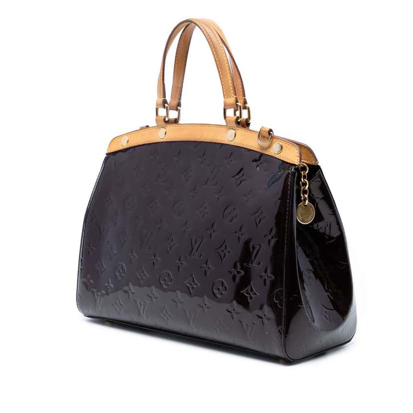 Louis Vuitton Monogram Vernis Brea MM Purple Leather Good condition - Back View