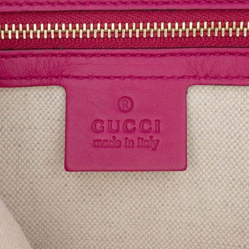 Gucci Medium Microguccissima Patent Nice Dome Satchel Pink Leather Good condition - Box View