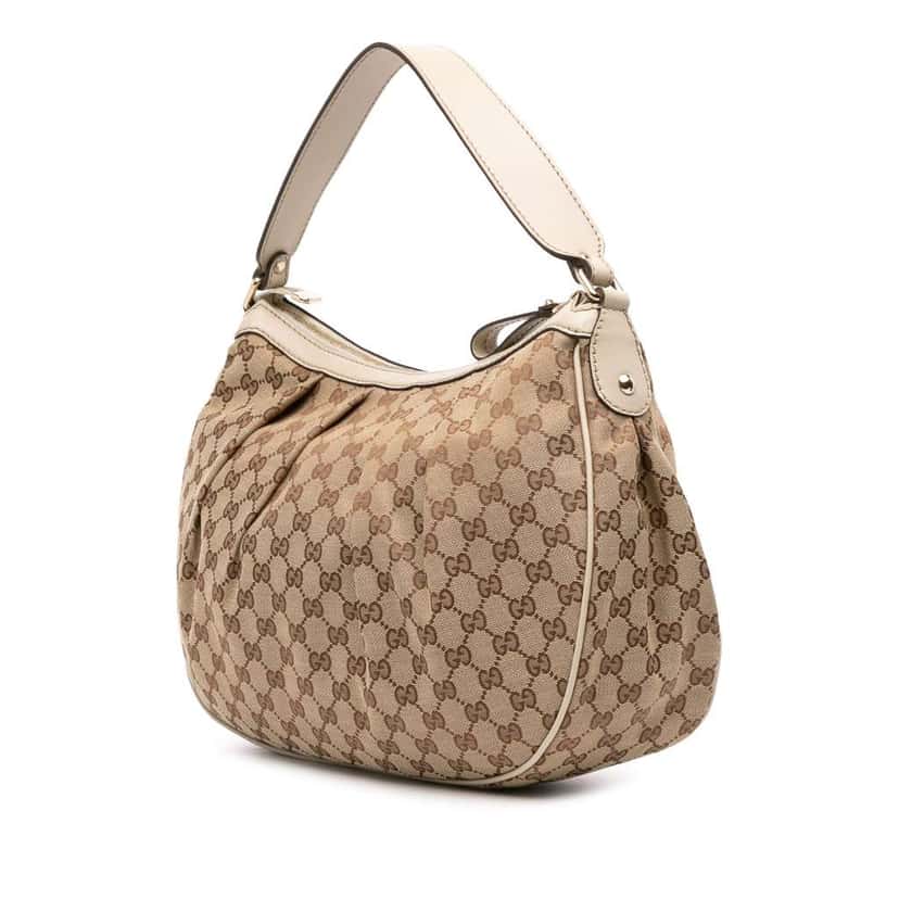Gucci GG Canvas Sukey Shoulder Bag Brown Canvas Good condition - Back View