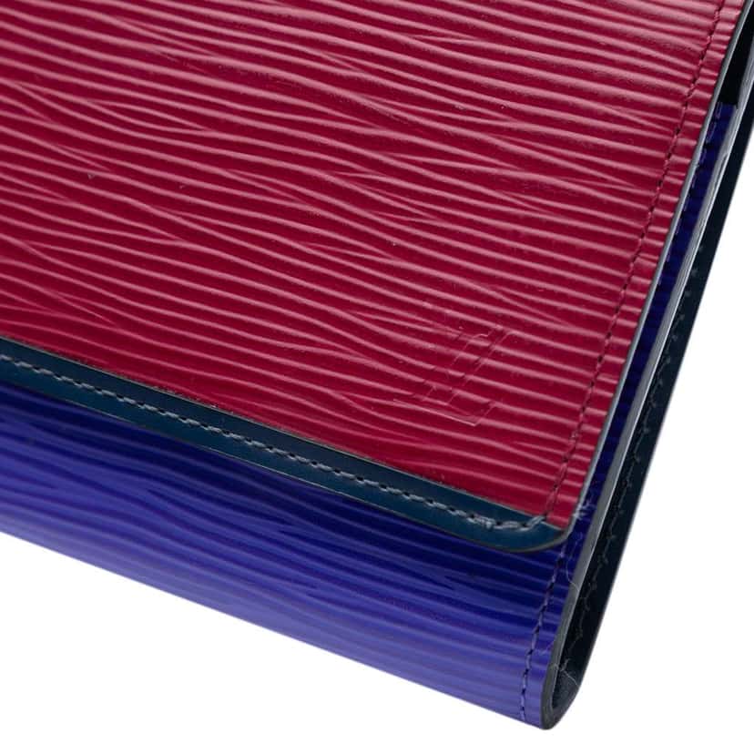 Louis Vuitton Tricolor Epi Flore Long Wallet Red Leather Good condition - Box View
