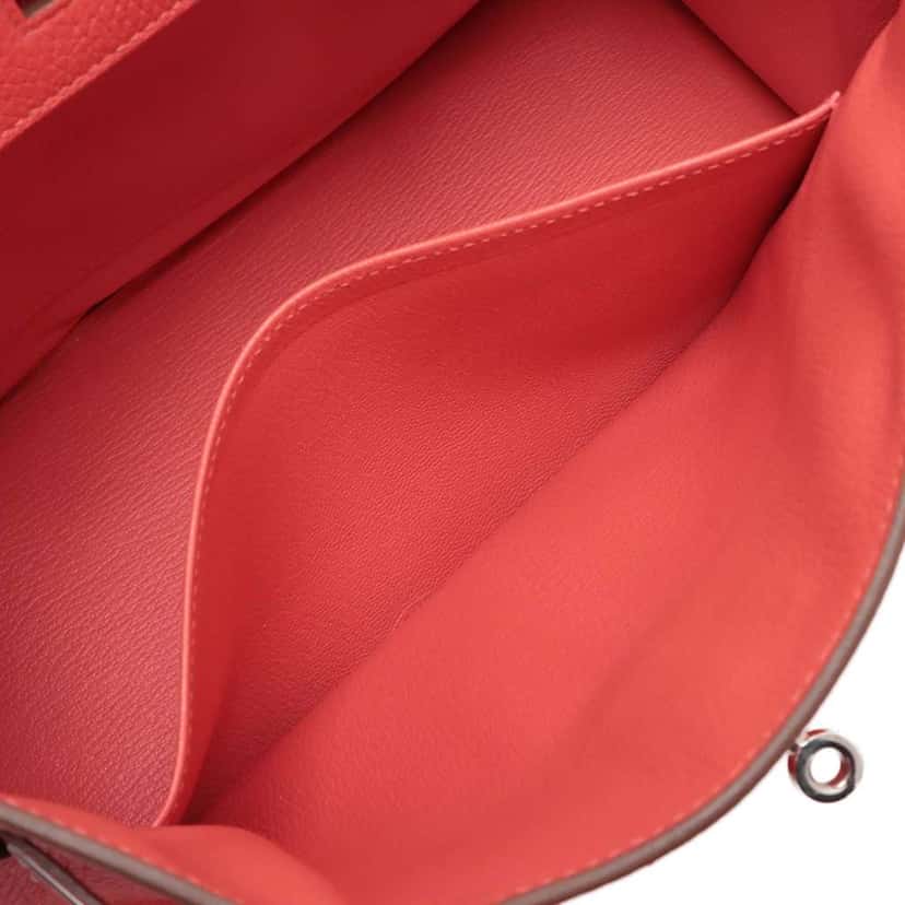 Hermès Clemence Birkin Retourne 30 Red Leather Good condition - Model View