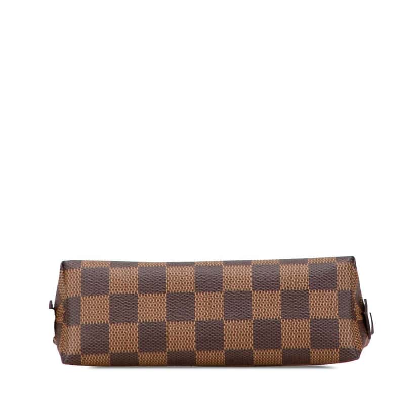 Louis Vuitton Damier Ebene Cosmetic Pouch Brown Canvas Good condition - Inside View