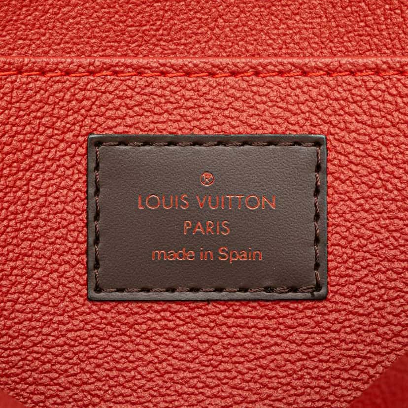 Louis Vuitton Damier Ebene Cosmetic Pouch Brown Canvas Good condition - Box View