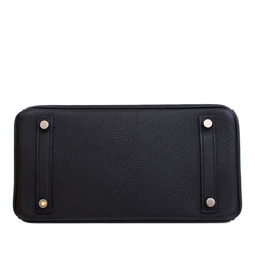 Hermès Togo Birkin Retourne 25 Black Leather Good condition - Inside View