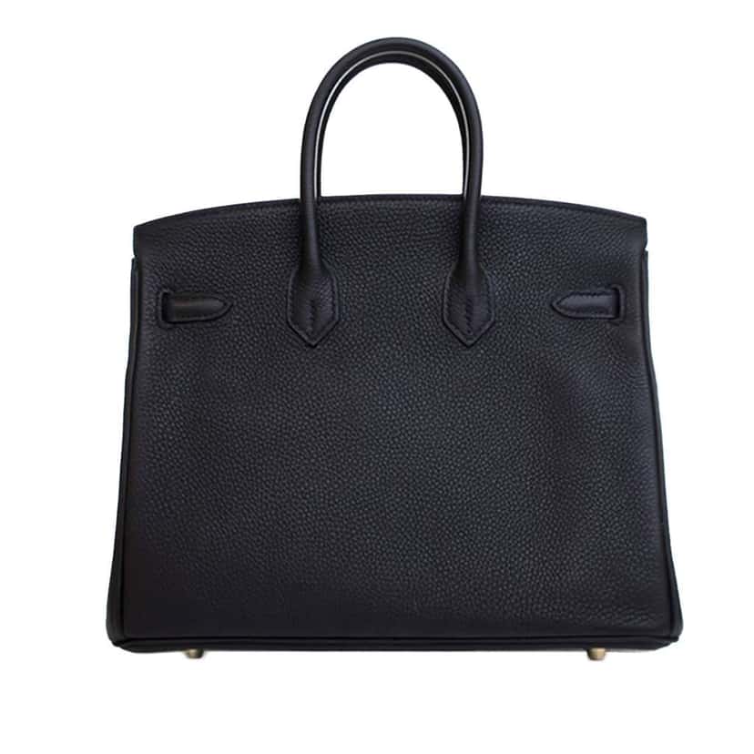 Hermès Togo Birkin Retourne 25 Black Leather Good condition - Model View