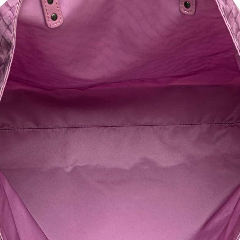 Bottega Veneta Nylon Intrecciolusion Tote Purple Good condition - Model View