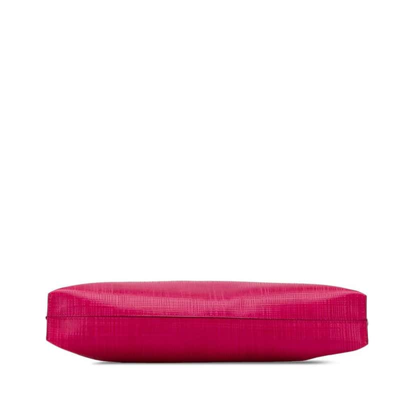 Loewe Large Linen Embossed Patent Anagram Repeat T Pouch Pink Leather Good condition - Inside View