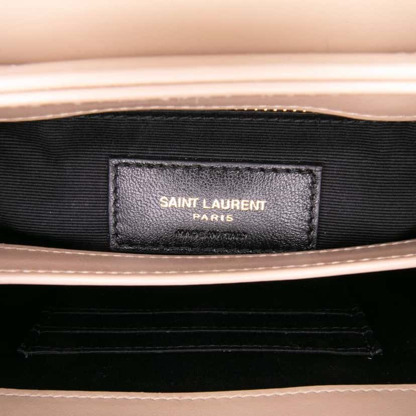 Saint Laurent Toy Matelasse Leather Monogram LouLou Crossbody Brown Leather Good condition - Box View