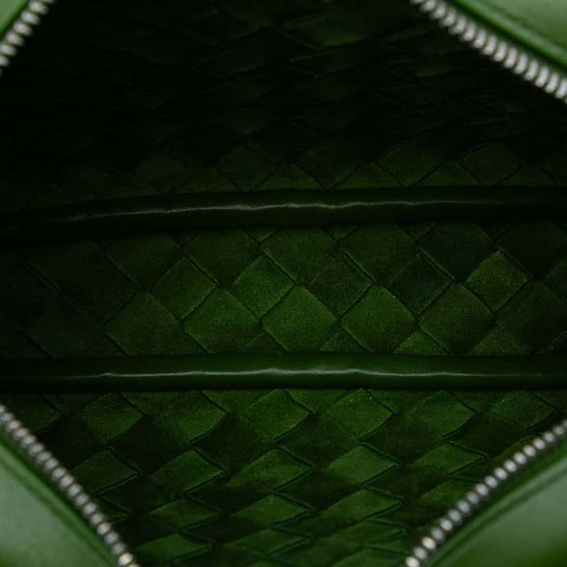 Bottega Veneta Nappa Intrecciato Crossbody Green Leather Good condition - Model View