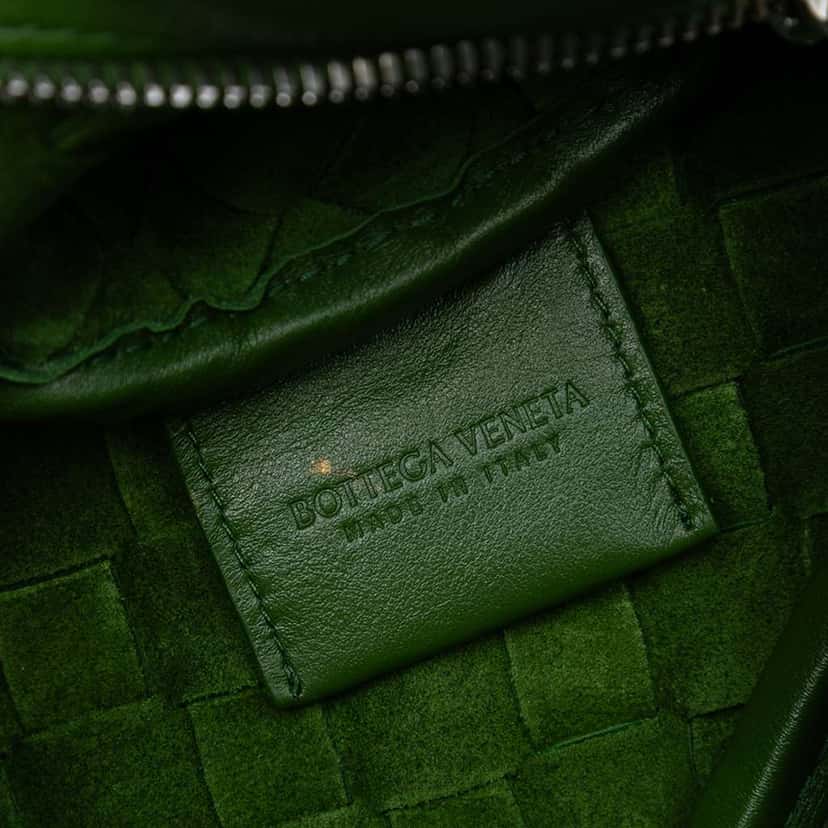 Bottega Veneta Nappa Intrecciato Crossbody Green Leather Good condition - Box View