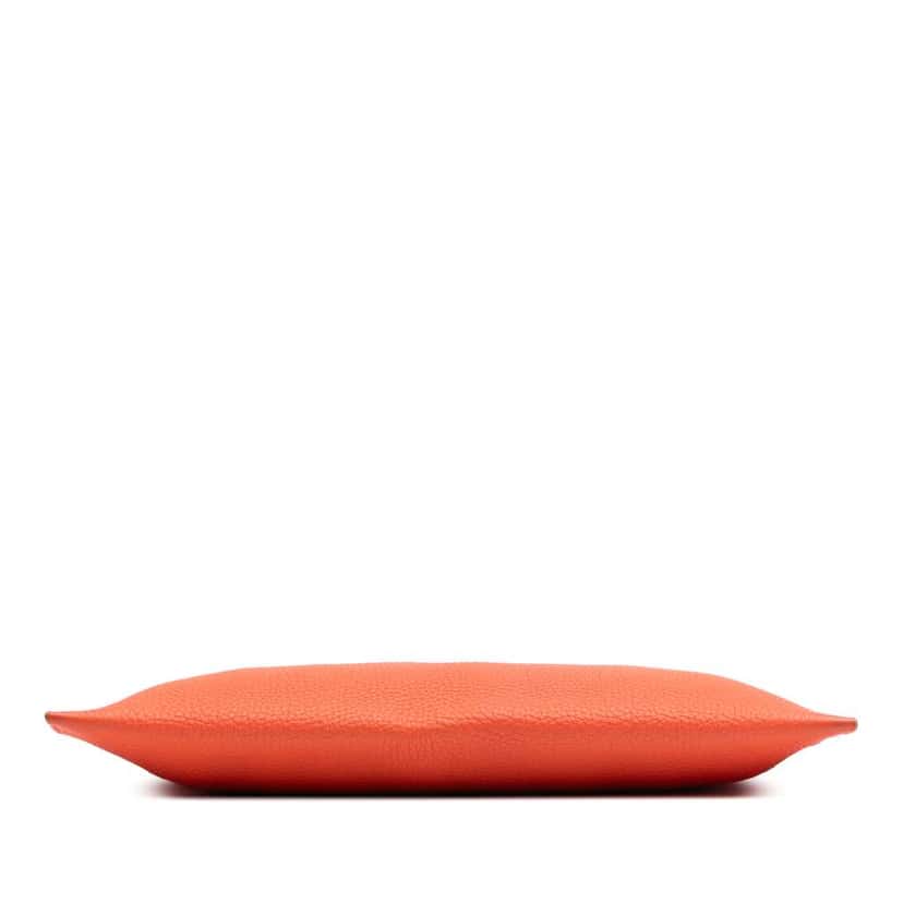 Hermès Medium Togo Bazar Pouch Orange Leather Good condition - Inside View