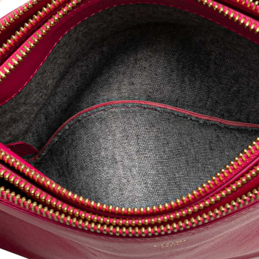 Celine Small Lambskin Trio Crossbody Pink Leather Good condition - Model View
