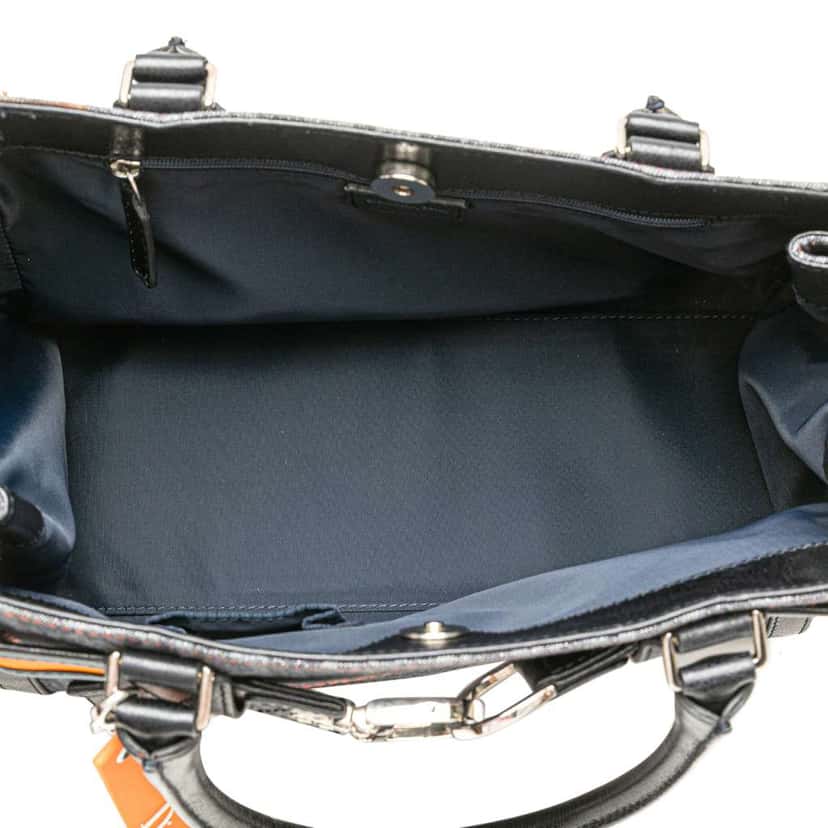 Dior Diorissimo Trotter Denim Flight Handle Bag Blue Denim Good condition - Model View