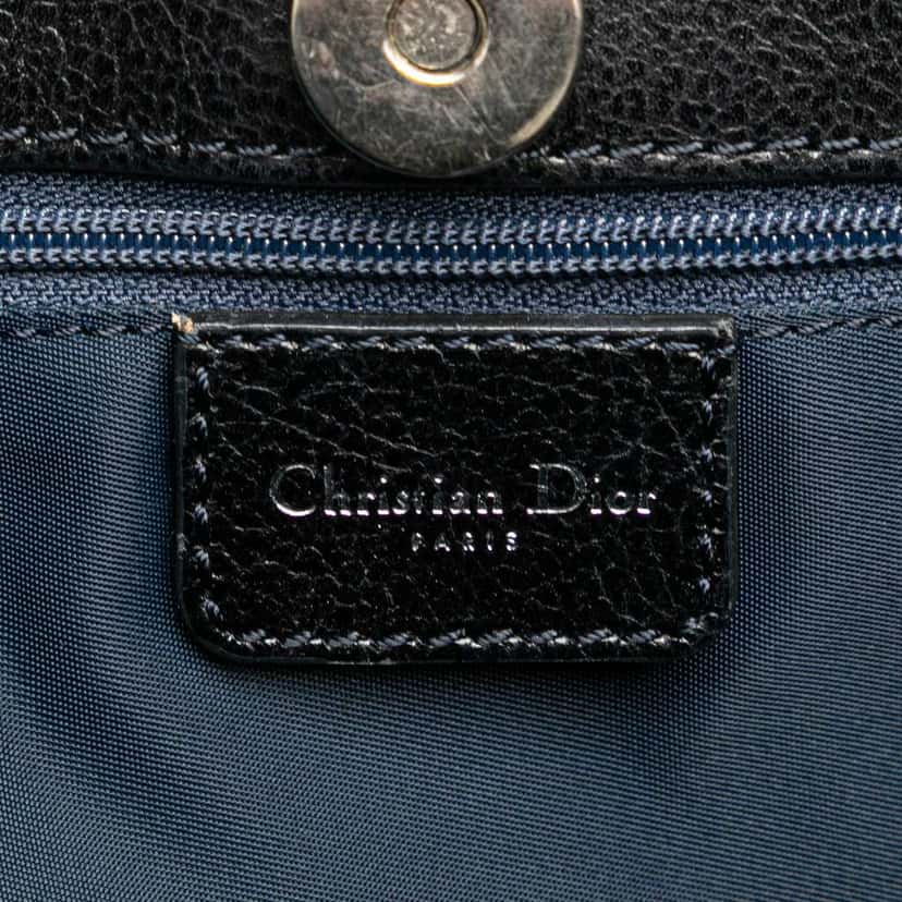Dior Diorissimo Trotter Denim Flight Handle Bag Blue Denim Good condition - Box View