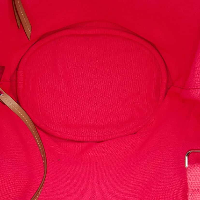 Prada Medium Canvas Canapa Logo Convertible Shopping Tote Pink Canvas Good condition - Model View