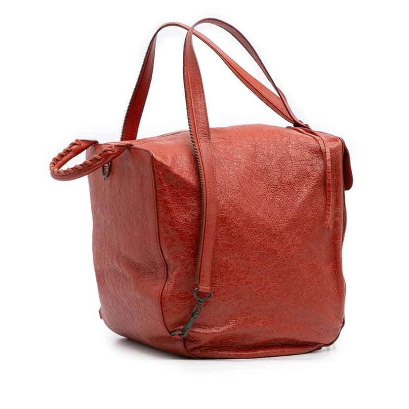 Balenciaga Lambskin Motocross Classic Traveler Convertible Backpack Red Leather Good condition - Back View