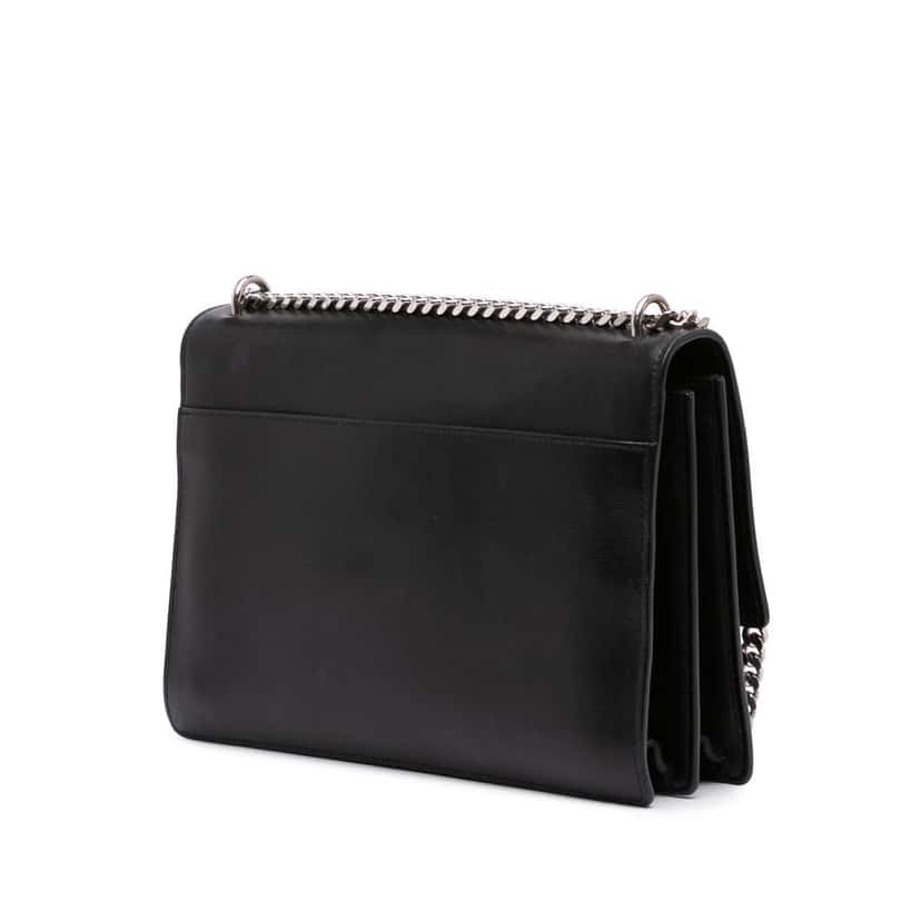 Saint Laurent Large Leather Monogram Sunset Crossbody Black Leather Good condition - Back View
