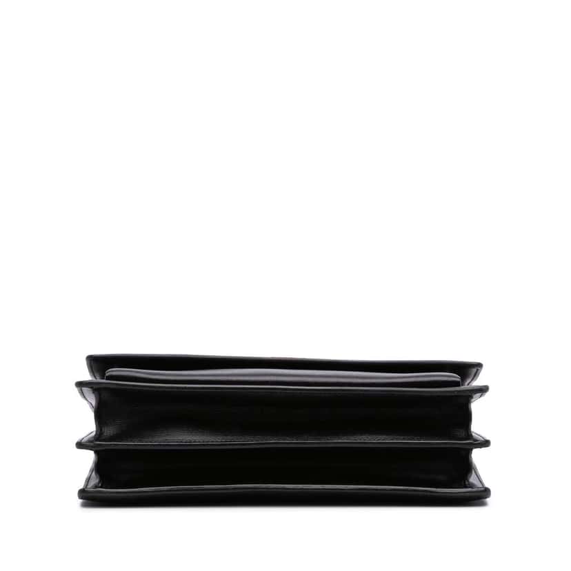 Saint Laurent Large Leather Monogram Sunset Crossbody Black Leather Good condition - Inside View