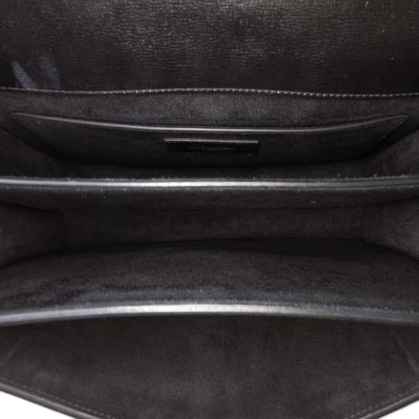 Saint Laurent Large Leather Monogram Sunset Crossbody Black Leather Good condition - Model View
